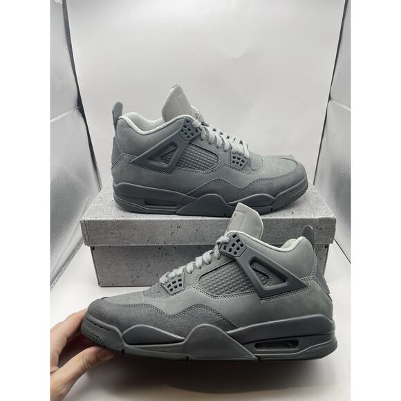Size 9.5 - Air Jordan 4 Retro 2024 Paris Olympics Wet Cement